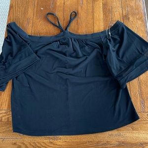 Daytrip off the shoulder shirt for women with high neck